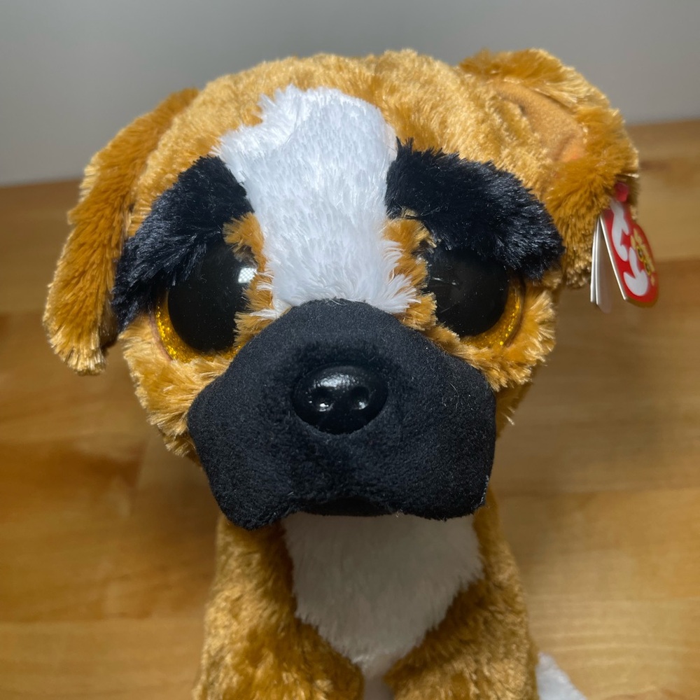 NWT Ty Beanie Boos Buddy BRUTUS Boxer Dog Medium-9 Inch - Picture 7 of 11
